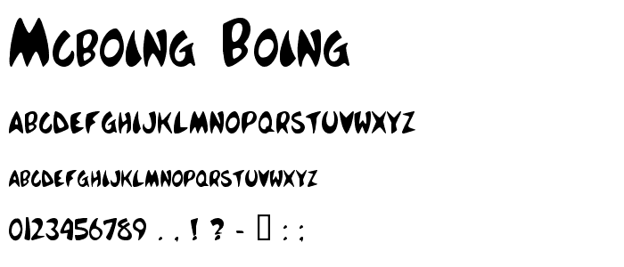 McBoing Boing font